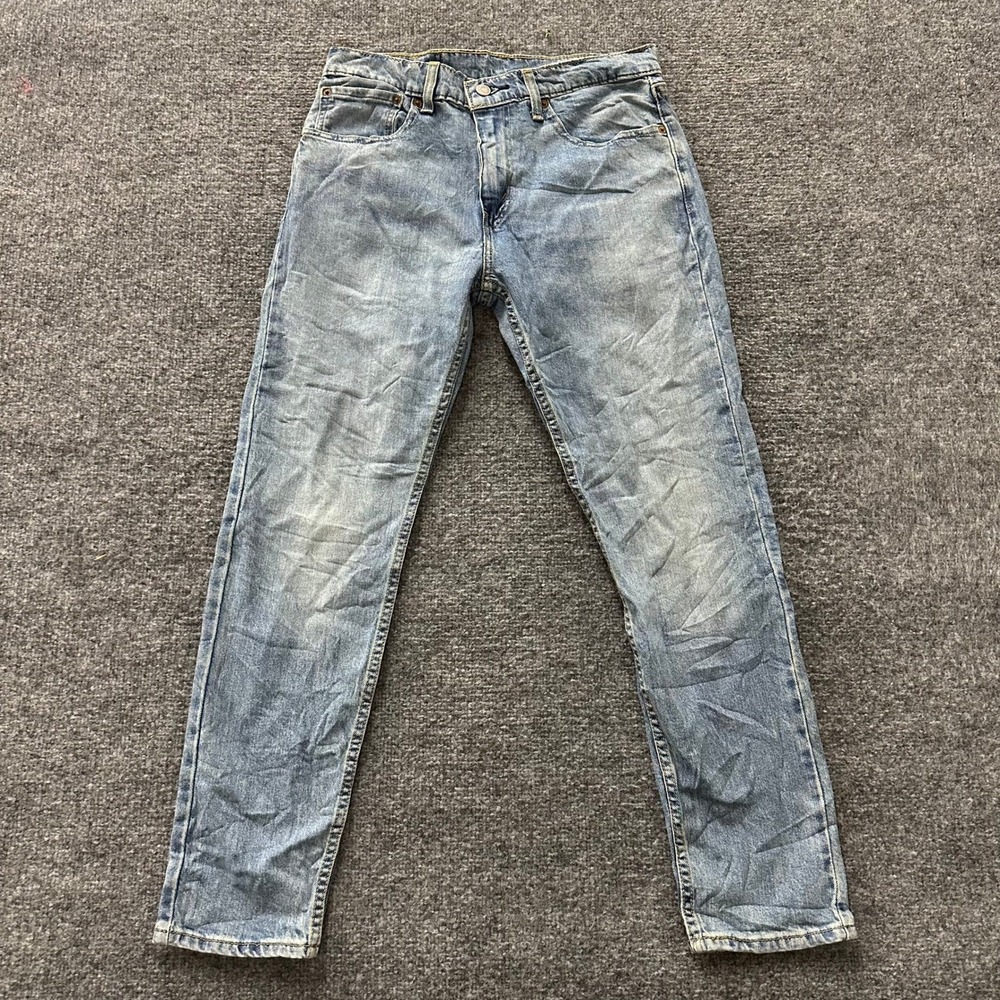 Levi's Jeans Mens Size 31x30 Blue 512 Slim Taper Lyocell Stretch Light Wash